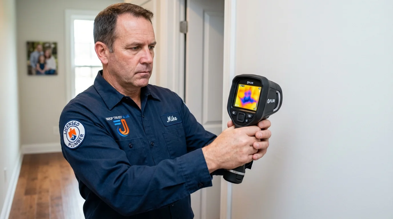 Thermal imaging leak detection by Johns Plumbing LLC in Venus